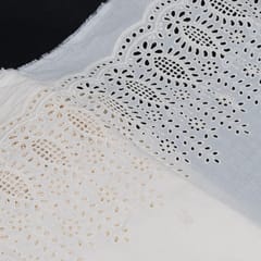 Dyeable Cotton Embroidered Fabric