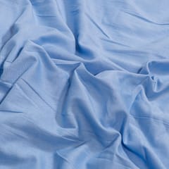 Sky Blue Color Cotton Flex Fabric
