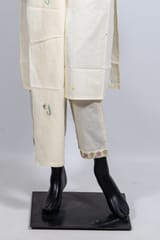 Lemon Color Cotton Embroidered Shirt with Cotton Embroidered Pant and Cotton Embroidered Dupatta