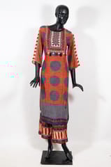 Maroon Color Muslin Print with Embroidered Shirt with Muslin Printed Palazzo