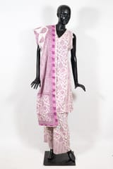 Cream Color Cotton Printed Shirt with Cotton Printed Pant and Cotton Printed Dupatta