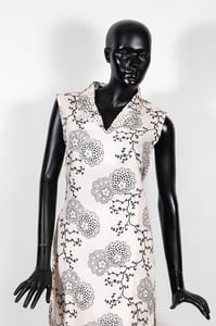 Cream Color Cotton Linen Printed Shirt with Cotton Linen Printed Pant Co-ord Set
