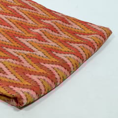 Gajree Color Modal Satin Printed Fabric (50CM Cut Piece)