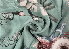 Georgette Turkish Blue Floral