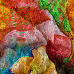 MultiColour Georgette Digital Printed Fabric