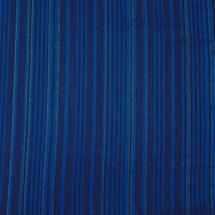 Dark Blue Stripes Printed Georgette Fabric