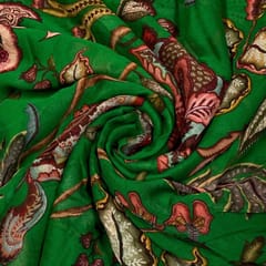 Multi Colour Georgette Printed Fabric
