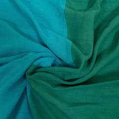 Multi Colour Poly Georgette Ombre Printed Fabric