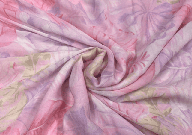 Multicolour Georgette Floral Fabric