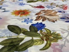 Imported Georgette White MultiColour Floral