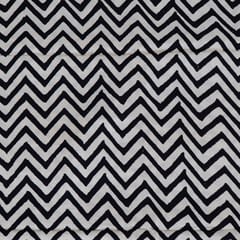 Black Color Modal Satin Printed Fabric (60cm Cut Piece)