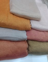Pure Tissue Crepe Crush Fabric