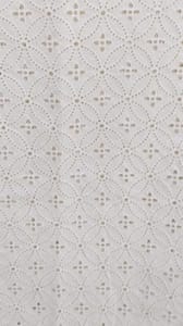 Natural Colour Dyeable Panta Floral Pattern Schiffli Embroidered Fabric