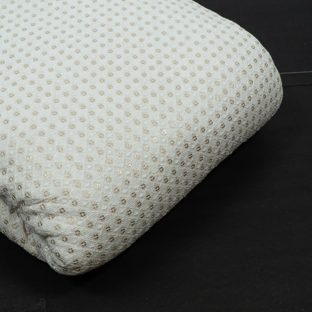 Georgette Embroidery Fabric with Delicate Threadwork & Sequin Highlights – Elegant Sheer Charm