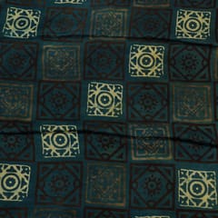 Blue Color Modal Satin Printed Set (5 Mtr.)