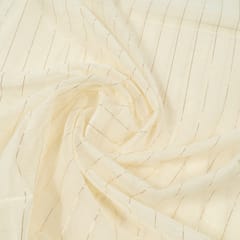Dyeable Chanderi Zari Stripes Fabric