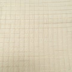 Dyeable Chanderi Check Fabric
