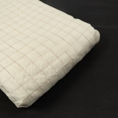 Dyeable Chanderi Check Fabric