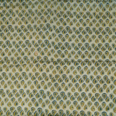 Light Beige Color Modal Satin Printed Fabric