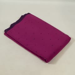 Wine Colour Cotton Dobby Jacquard Fabric (1Meter Cut Piece)