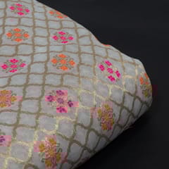 Dyeable Georgette Jacquard Fabric