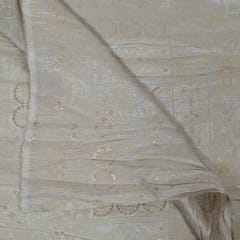 Dyeable Dola Silk Jacquard Fabric