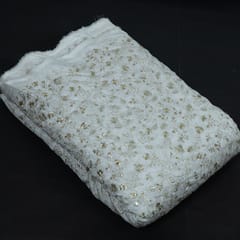 Dyeable Upada Embroidered Fabric