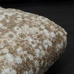 Dyeable Net Embroidered Fabric