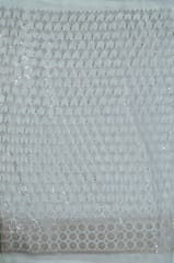 Dyeable Georgette Embroidered Fabric