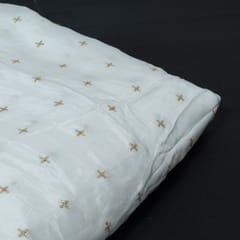 Dyeable Crepe Embroidered Fabric