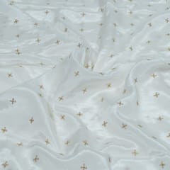 Dyeable Crepe Embroidered Fabric
