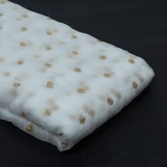 Dyeable Organza Embroidered Fabric