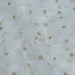 Dyeable Organza Embroidered Fabric