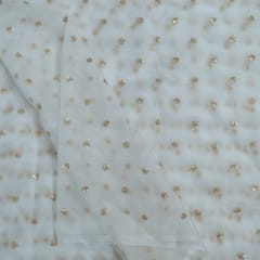 Dyeable Organza Embroidered Fabric