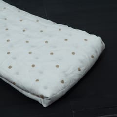 Dyeable Dola Silk Embroidered Fabric