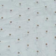 Dyeable Dola Silk Embroidered Fabric