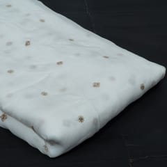 Dyeable Viscose Organza Embroidered Fabric