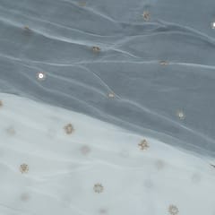 Dyeable Viscose Organza Embroidered Fabric