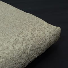 Dyeable Tissue Upada Zari Embroidered Fabric