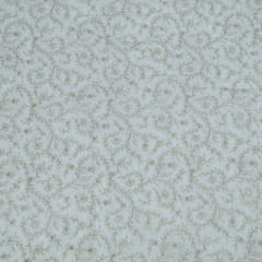Dyeable Dola Silk Embroidered Fabric