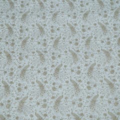 Dyeable Dola Silk Embroidered Fabric