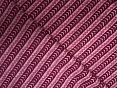 Pink Red Stripes Cotton Cambric Fabric