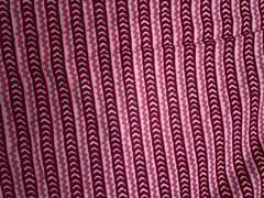 Pink Red Stripes Cotton Cambric Fabric