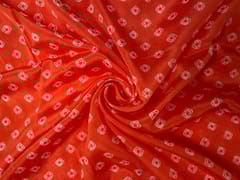 Chinon Chiffon Orange Geometric Fabric