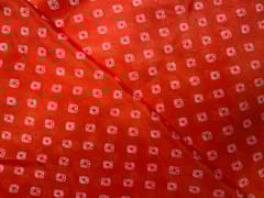 Chinon Chiffon Orange Geometric Fabric