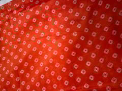 Chinon Chiffon Orange Geometric Fabric