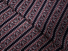 Black Stripes Cotton Cambric Fabric