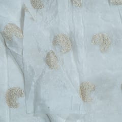 Dyeable Dola Silk Embroidered Fabric