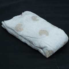 Dyeable Dola Silk Embroidered Fabric