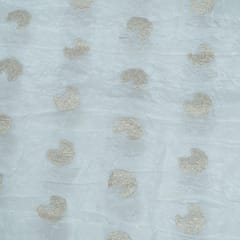 Dyeable Dola Silk Embroidered Fabric